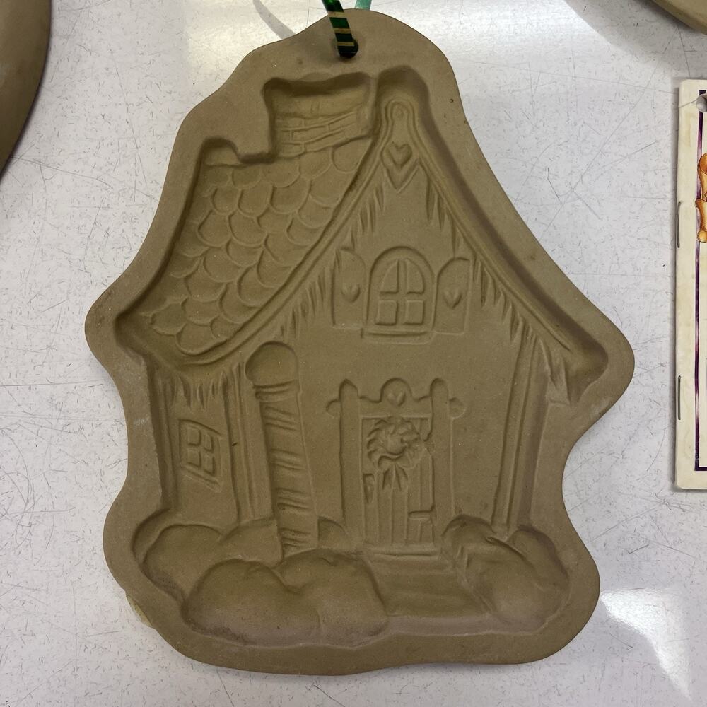 3 Vintage 80’s 90’s Lot Brown Bag Cookie Molds Gingerbread House, Heart, Angel - Picture 4 of 9